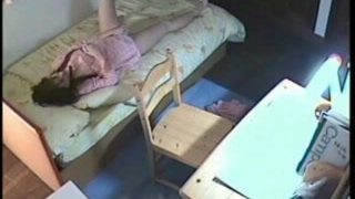 【自宅】妹の部屋に仕掛けた複数のカメラが捉えたローターオナニー