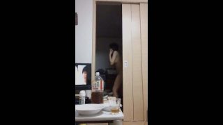 【自宅】可愛い彼女の裸をスマホで盗撮していたらバレちゃいましたw
