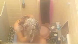 【民家盗撮】近所のお風呂と脱衣所を盗撮して貧乳の娘さんを盗撮