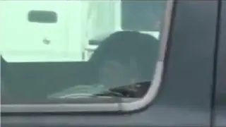 【カーセックス】日中の駐車場の車内で堂々とフェラチオしているカップルを盗撮した動画